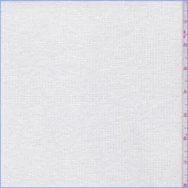 2 1/2 YD PC-White Polyester Thermal Knit Fabric