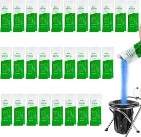 28 Packs Poo Gel for Portable Toilet - Camping Toilets Bags Lemon Eco Gel for Camping Toilet Scented Absorbent Gel for Emergency Toilet Essentials Supplies Composting Cleaning Preparations