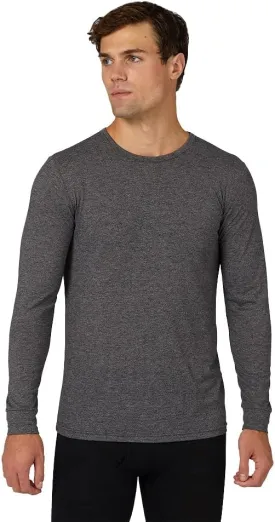 32 Degrees Heat Men's Lightweight Crew Baselayer Top | Form Fitting | Long Sleeve| 4-Way Stretch | Thermal