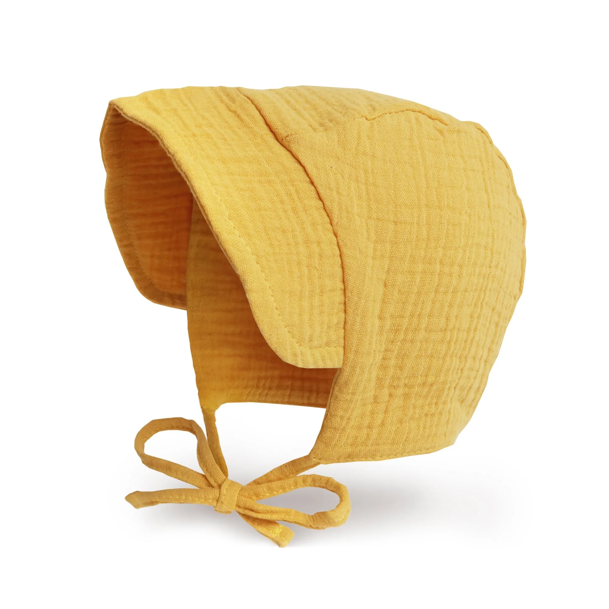 Baby Brimmed Muslin Bonnet UPF 50  Sun Hat | Pink