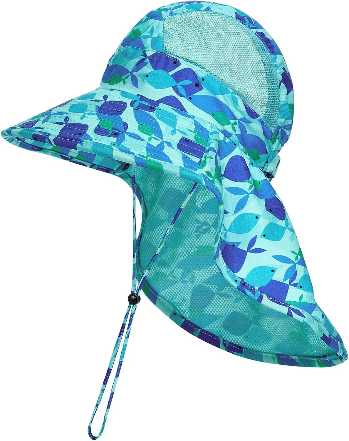 Baby Sun Hat UPF 50  Sun Protective Toddler Wide Brim Hat Swim Beach Pool Outdoor Hat for Baby Boys Girls