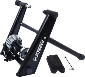 Bike Trainer Stand Steel Bicycle Exercise Fluid Magnetic Stand with Front Wheel Riser Block