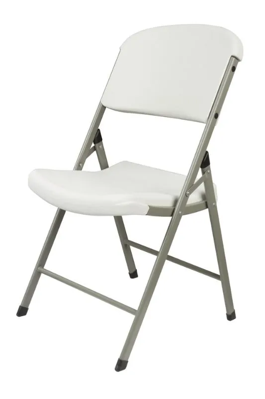 Blow Molded Folding Chair -  White - Set of 6