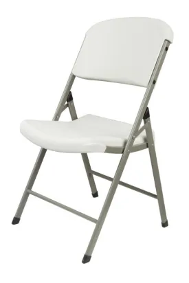 Blow Molded Folding Chair -  White - Set of 6