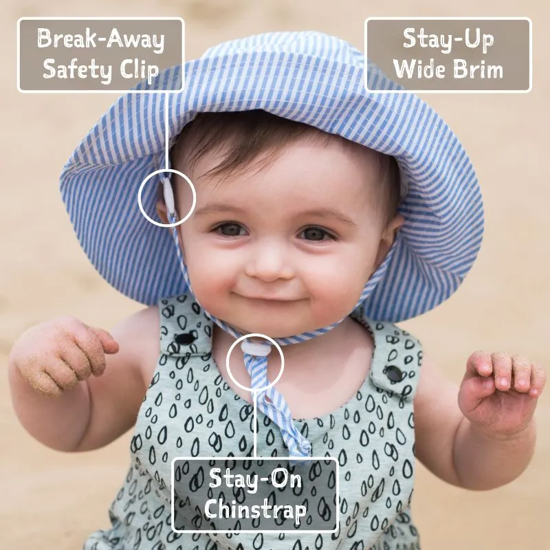Bucket Cotton Sun Hat, 50  UPF, Adjustable – Lavender