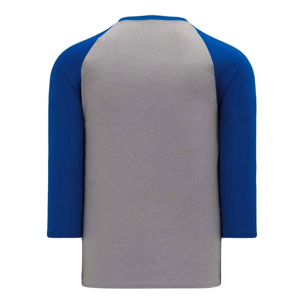 Classic 3-4 Sleeve Baseball Grey-Royal Shirt