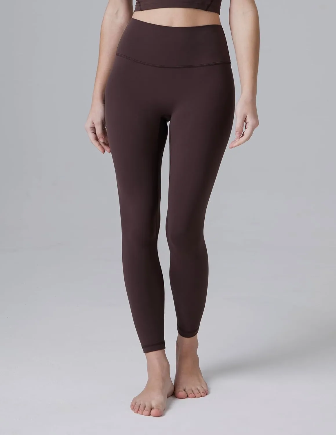 Colorfulkoala Dreamlux No Front Seam Leggings for Women 25"/28" Inseam, Seamless High Waisted Buttery Soft Yoga Pants