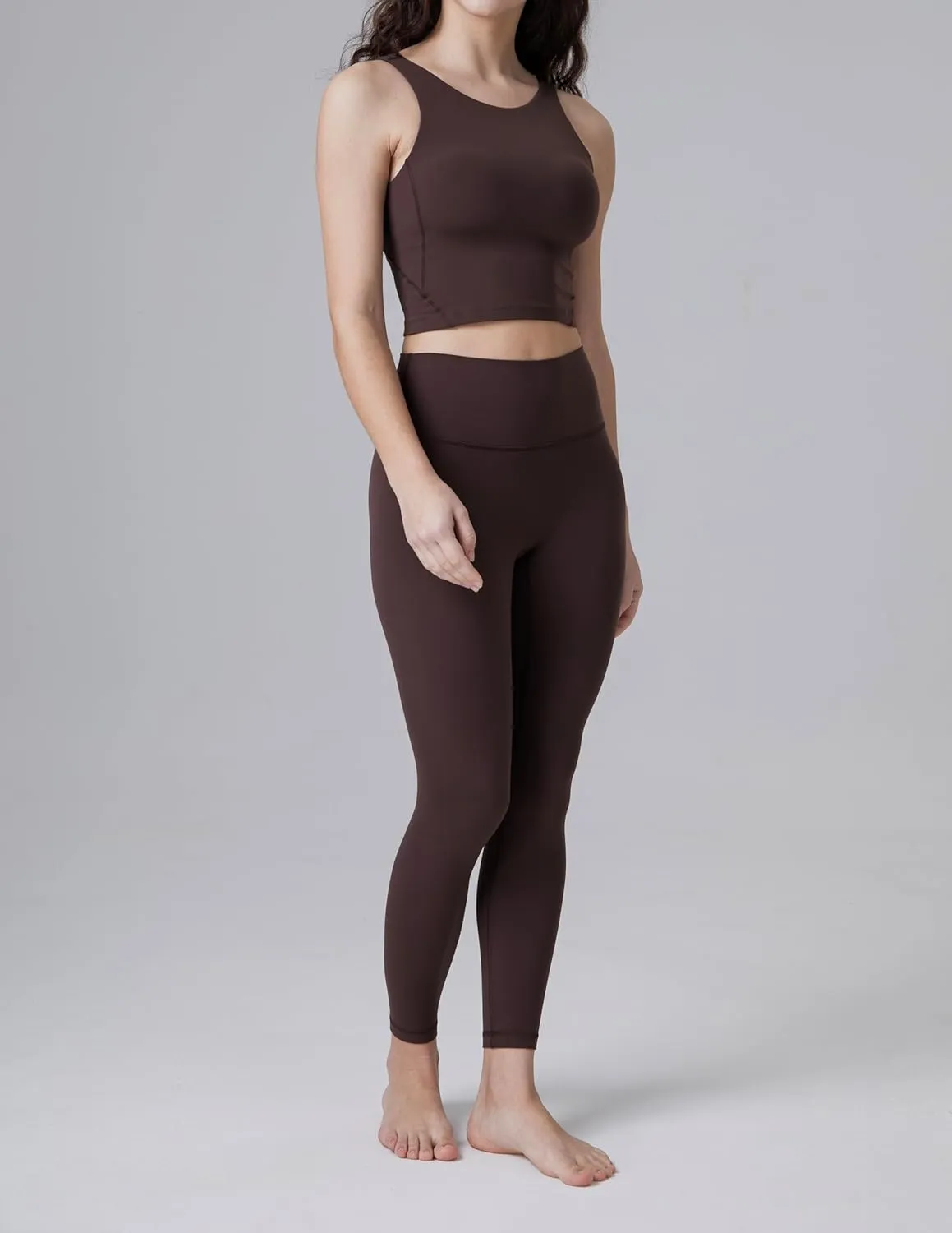 Colorfulkoala Dreamlux No Front Seam Leggings for Women 25"/28" Inseam, Seamless High Waisted Buttery Soft Yoga Pants