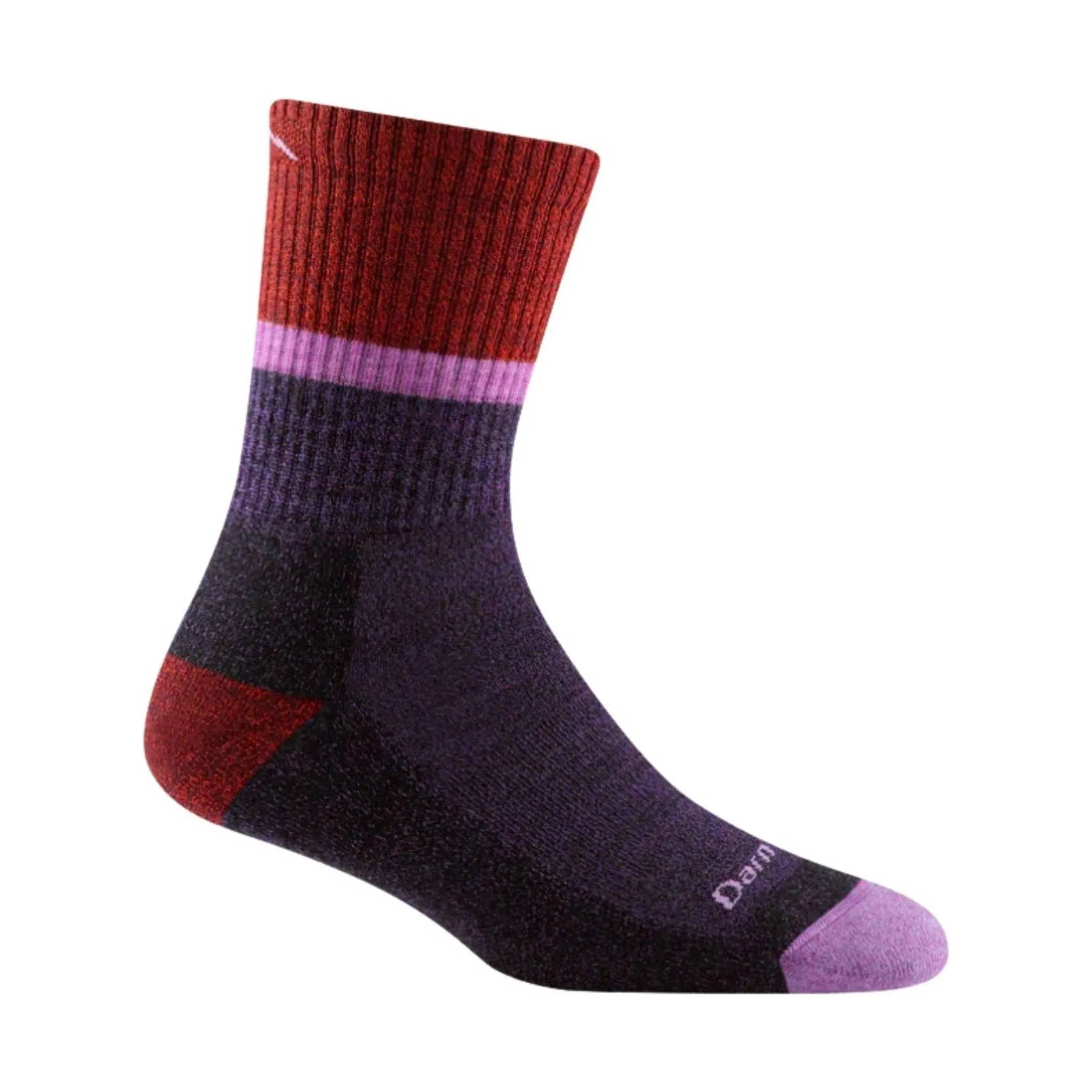 Darn Tough Vermont Women's Ranger Micro Crew Midweight Hiking Sock - Plum