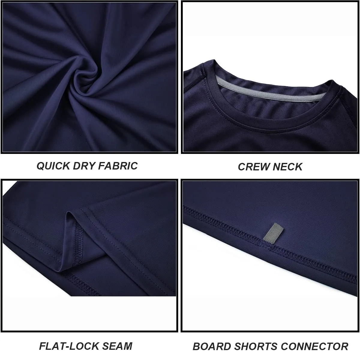 DEVOROPA Youth Boys Rash Guard Toddler Swim Shirts Short Sleeve Sun Shirts Lightweight Quick Dry UPF 50  Kids Surf Swimsuit