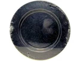 Enamel Plates 10.5" 4pk. Blue Speckle Wanderlust (or $3.49/ea.)