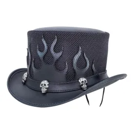 Flames Mesh Top Hat