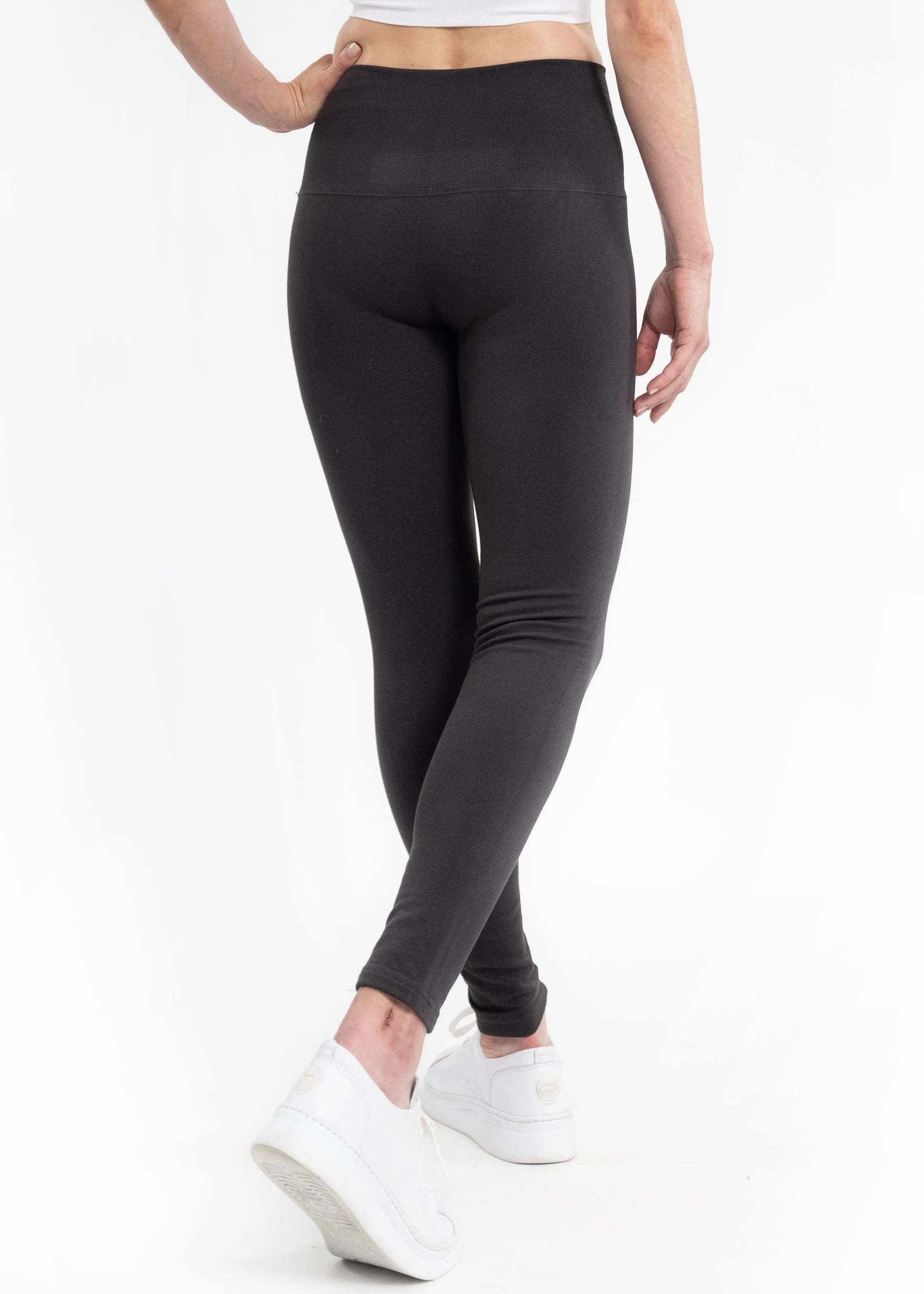 Fleece Lined Leggings: Navy