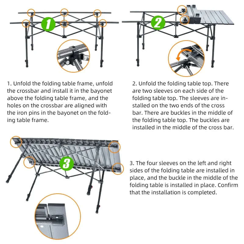 Foldable Camping Table Portable Folding Table Camping Kitchen Table Folding Table Camping Lift Table Portable Desk Outdoor Table