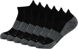 FOOTPLUS Unisex Copper Compression Socks Circulation Arch Support Plantar Fasciitis Ankle Golf/Running/Hiking Socks