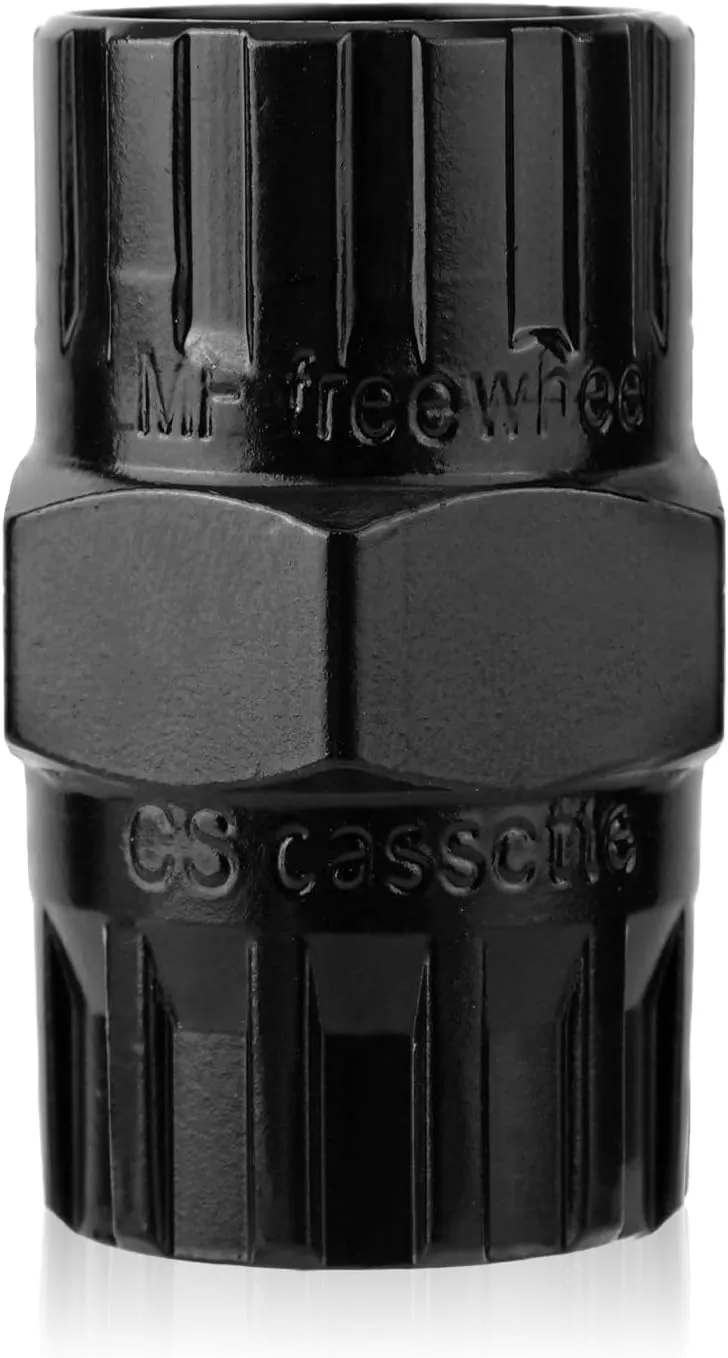 Freewheel Removal Tool, Steel Bike Freewheel Remover Cassette Removal Socket Cassette Lockring Tool Compatible with Shimano, SRAM, Sun Race, Sun Tour