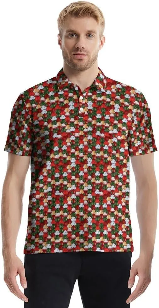 Golf Polo Shirts for Men Athletic Golf Polos Short Sleeve Performance Golf Shirts