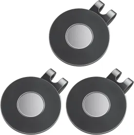 GreenHaven Golf Hat Clips Magnetic Golf Ball Marker Holders for Golf Hats Caps Pants Gloves Bags Visors Belts Nickel-Plated Alloy Clips for Metal Golf Ball Markers (Ball Marker Not Included)