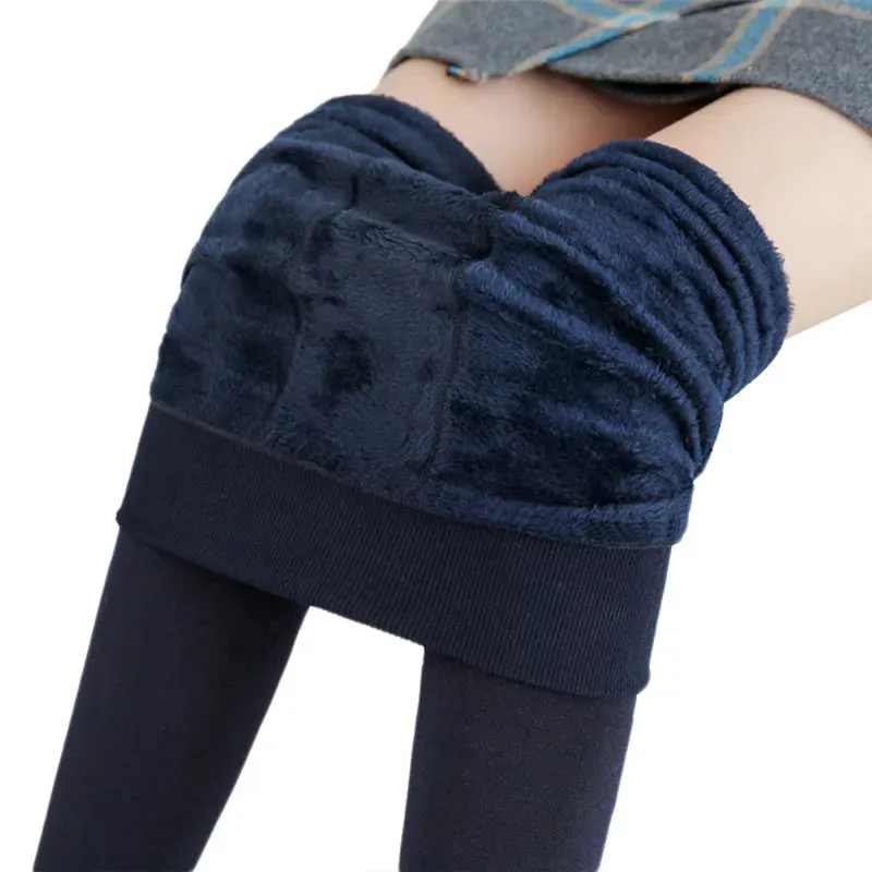 High Waist Velvet Winter Leggings