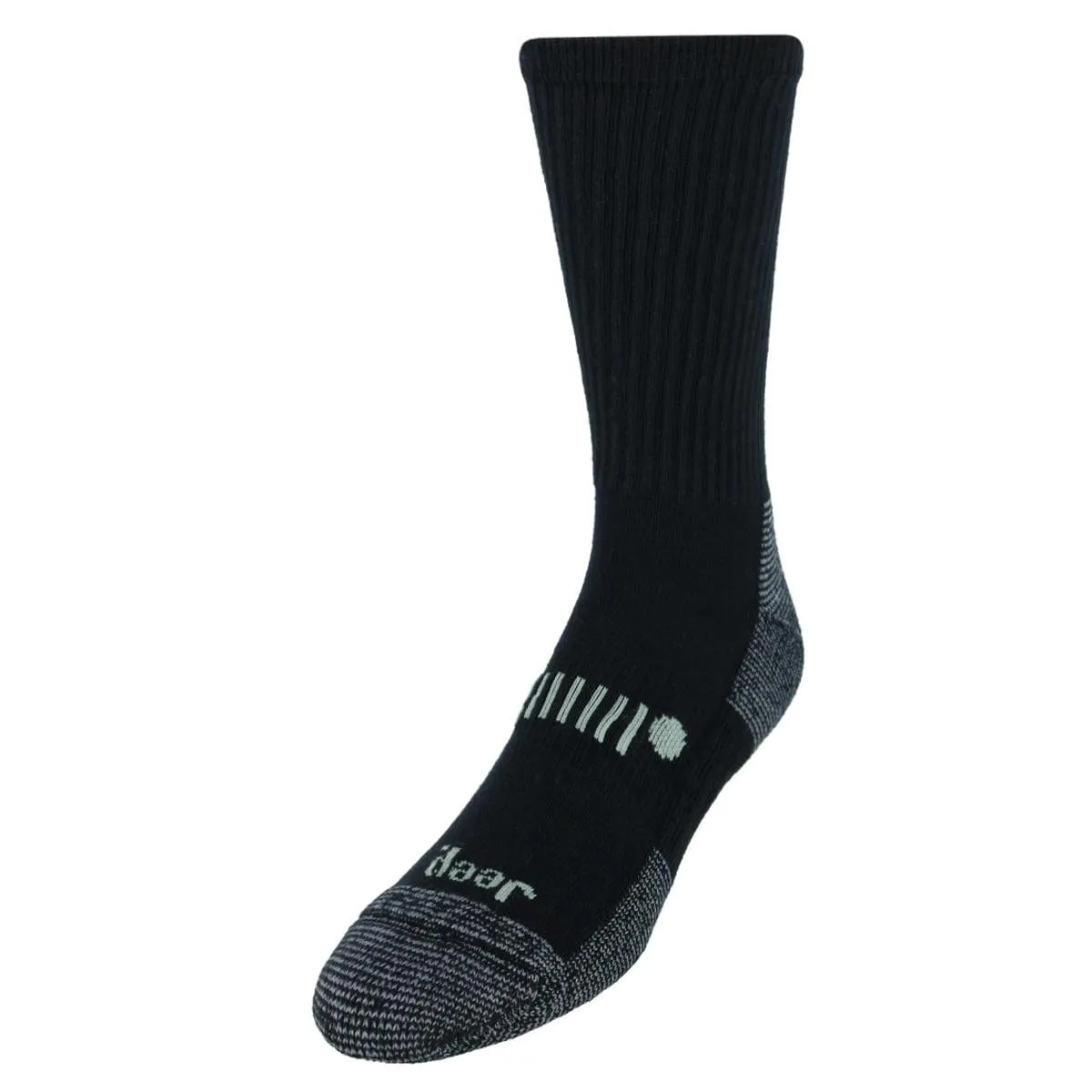 Jeep Men's Classic Cotton Crew Socks (3 Pair Pack)