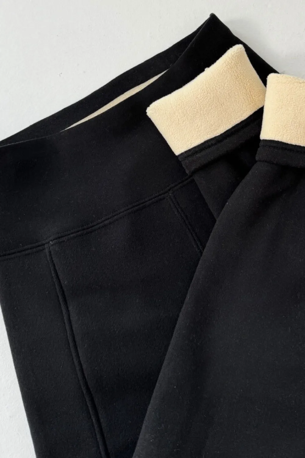 Kate black fleece lined leggings