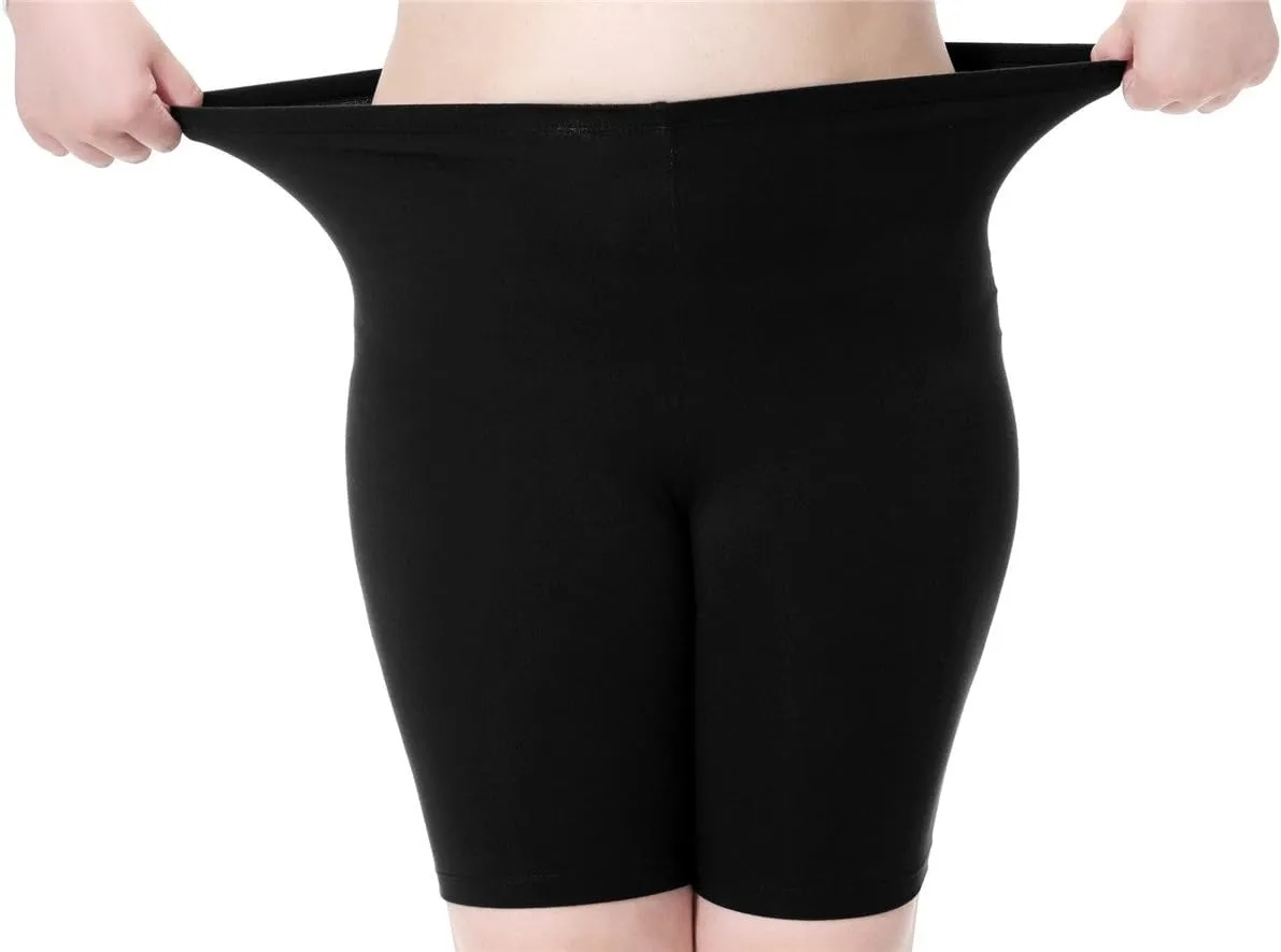 Kotii Women's Buttery Soft Short Leggings Modal Cotton Shorts Under Dresses Leggings Pants