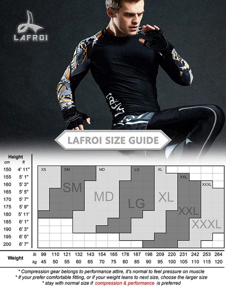 LAFROI Men's Quick Dry Cool Compression Fit Tights Leggings Waistband-YSK08