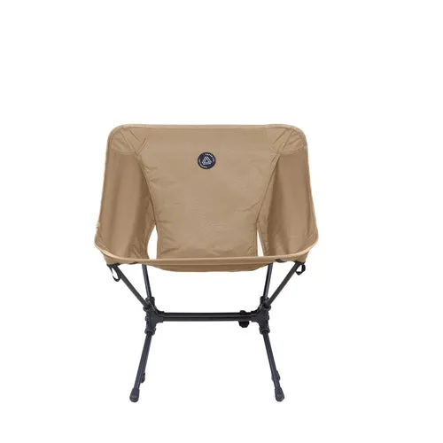 Low Back Ultralight Folding Camping Chairs With Storage Pouch - Black