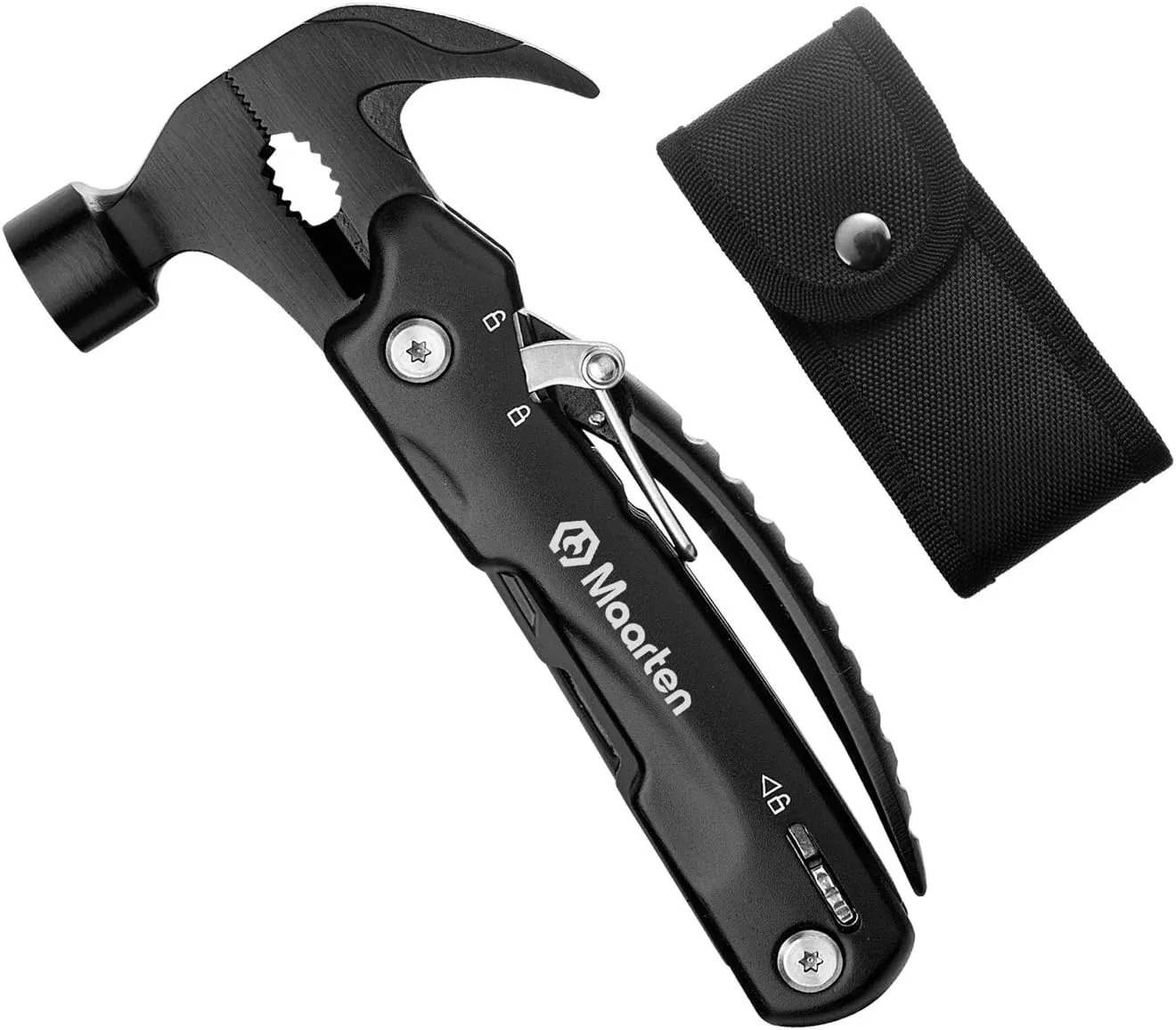 Maarten Hammer Multitool Gift, Unique Gifts for Dad Gift from Daughter Son, Stocking Stuffers for Adults Men, Personalized Dad Birthday Gifts from Wife, Fathers, Multi Tool with Hammer