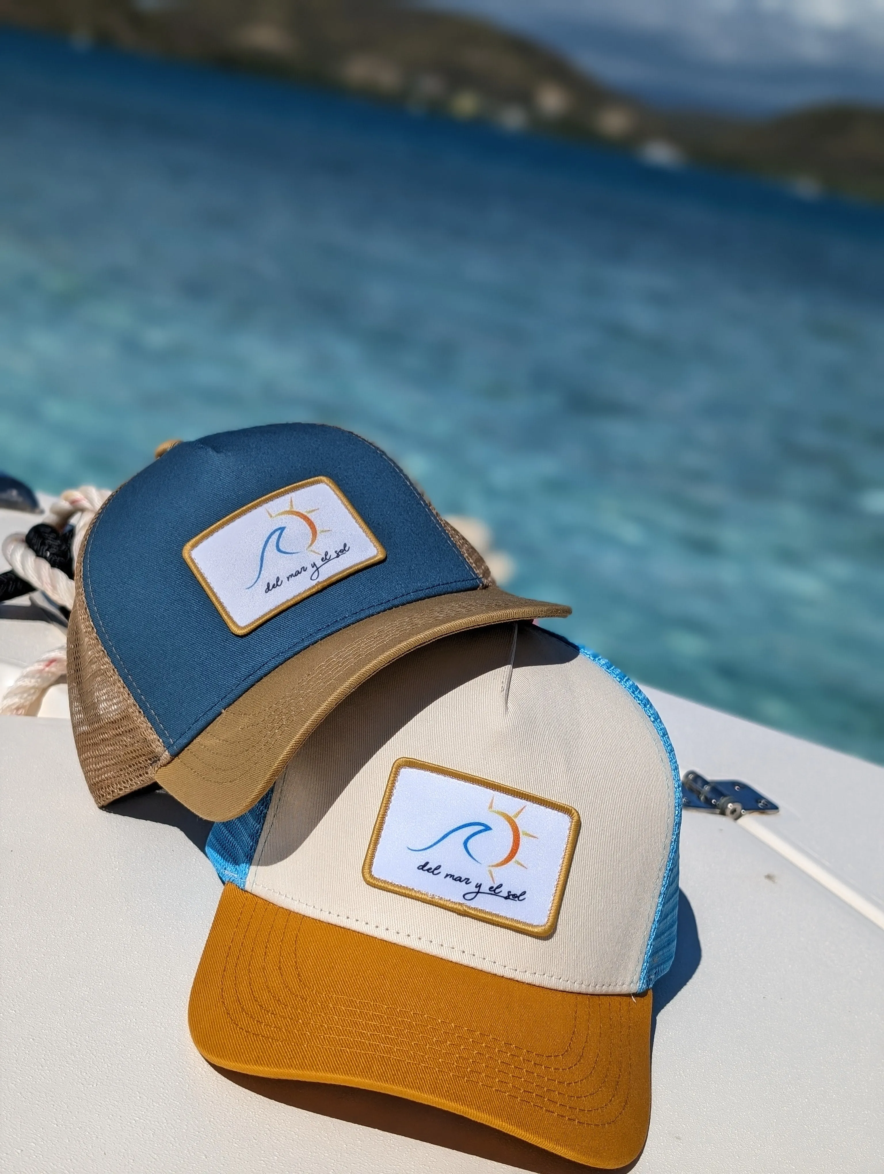 Mar y Sol Trucker Hat – Breathable Mesh Cap with Curved Visor – Casual and Sporty Style