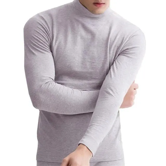 Mens Autumn Winter Turtle Neck Tops