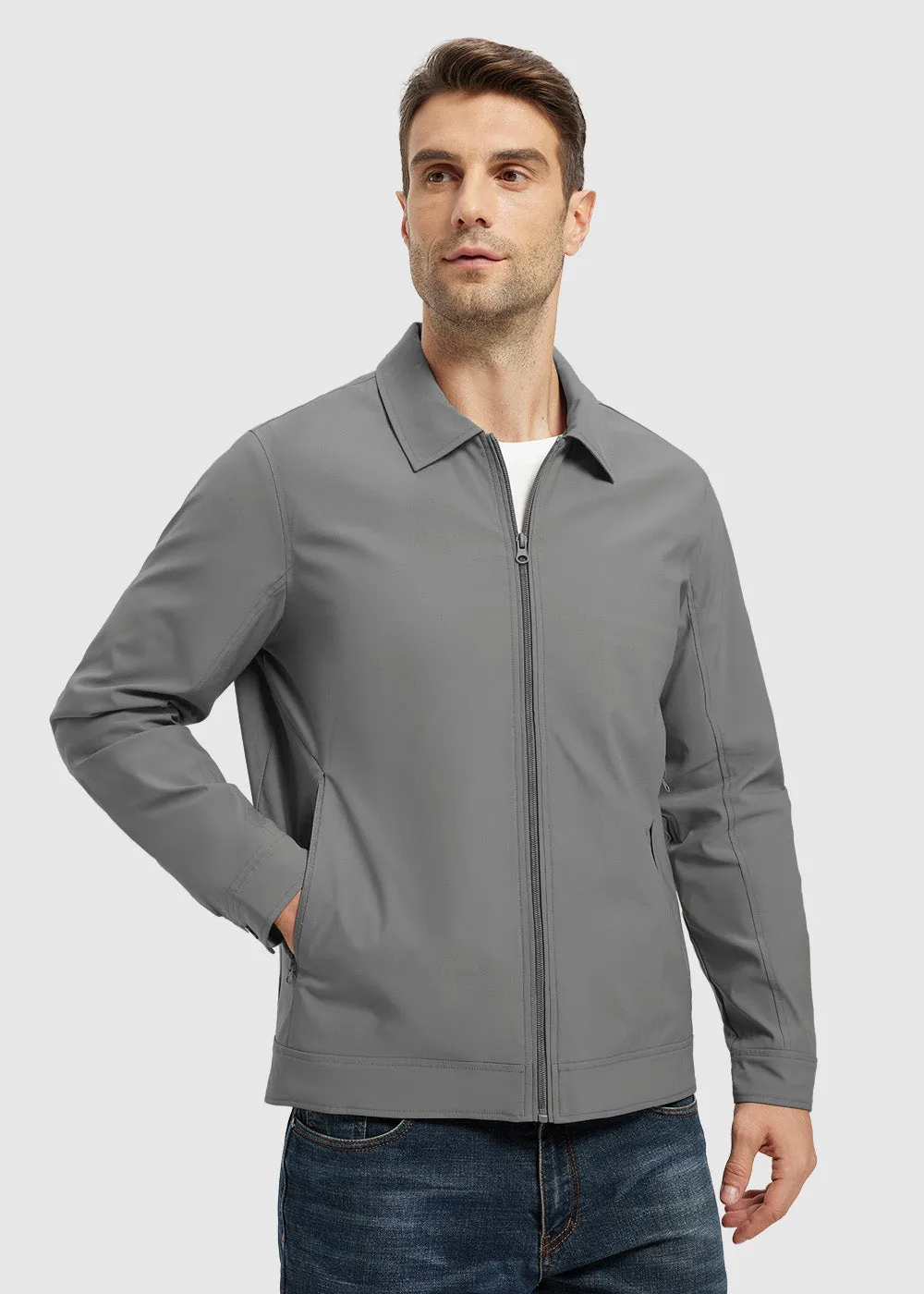 Men's Casual Lightweight Lapel Jacket