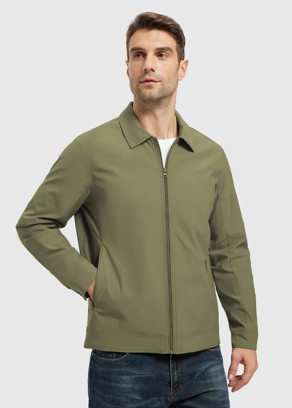 Men's Casual Lightweight Lapel Jacket