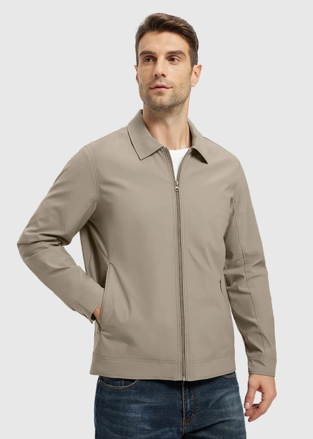 Men's Casual Lightweight Lapel Jacket