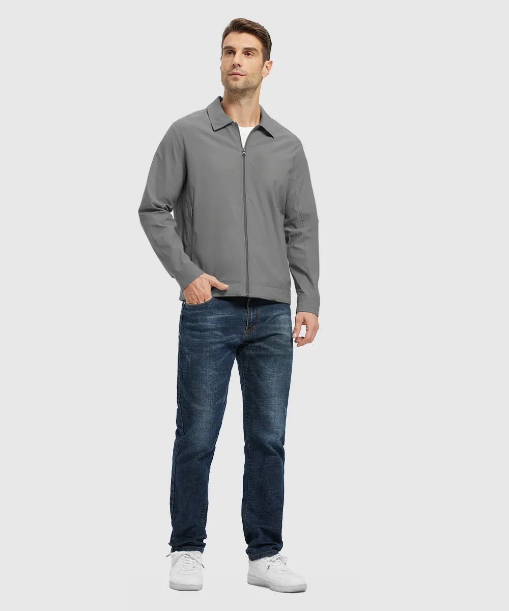 Men's Casual Lightweight Lapel Jacket