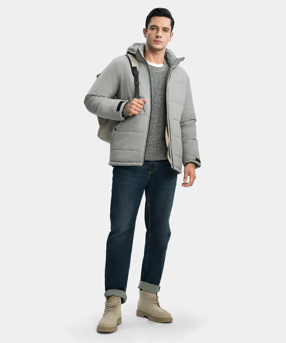 Men's Mid-length Wool Fleece Lining Jacket