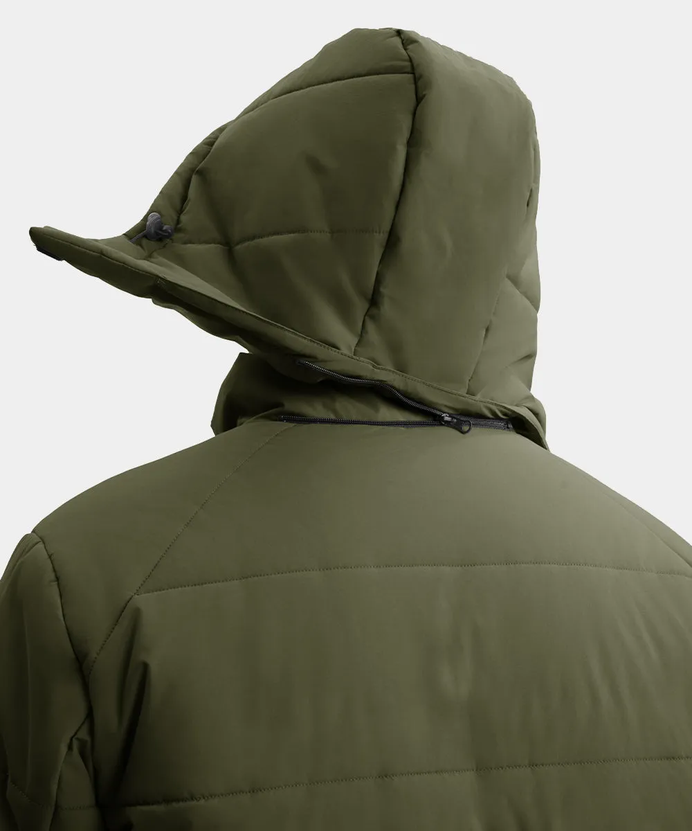 Men's Mid-length Wool Fleece Lining Jacket