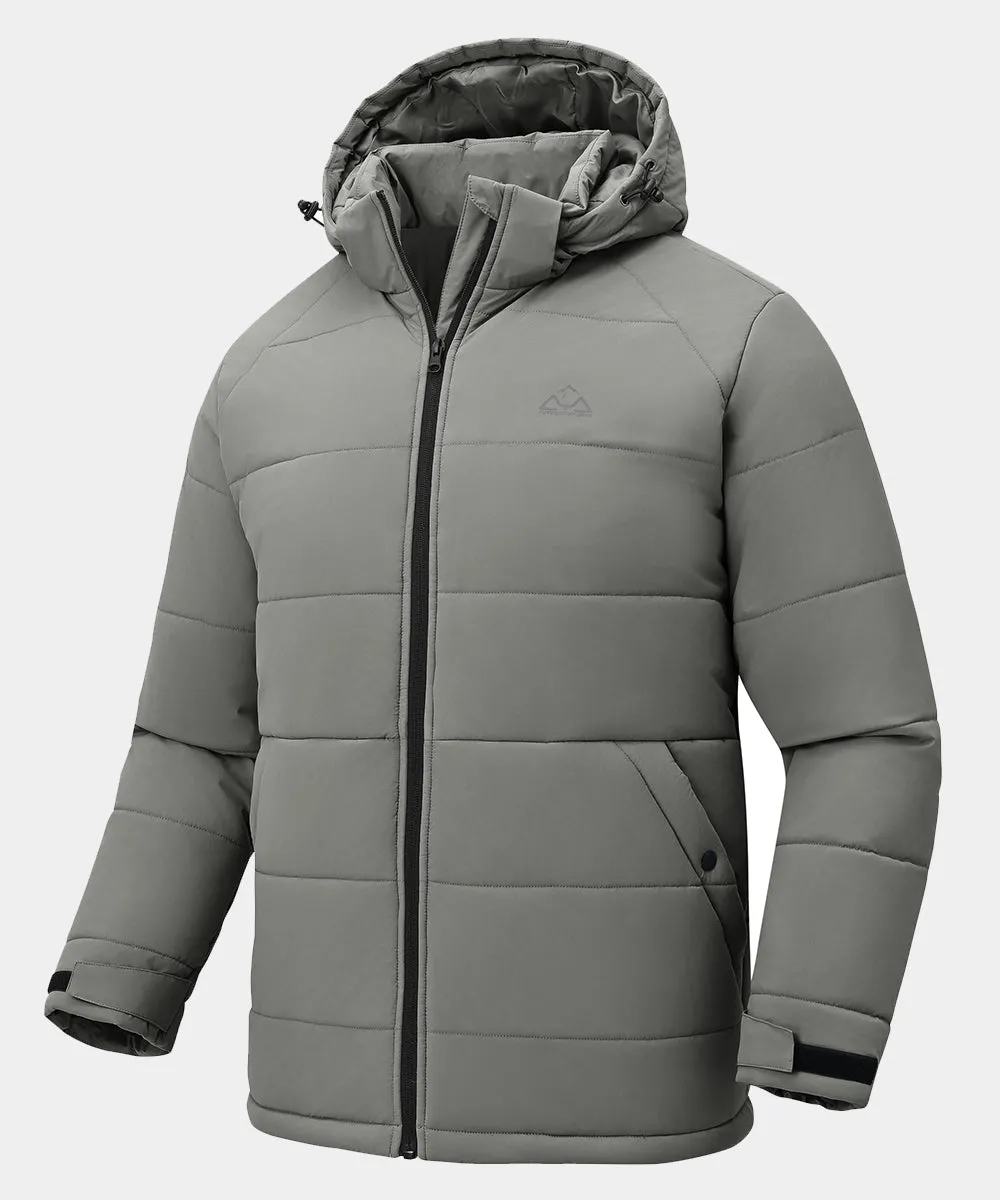 Men's Mid-length Wool Fleece Lining Jacket