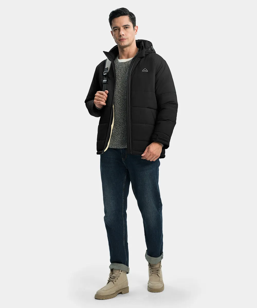 Men's Mid-length Wool Fleece Lining Jacket
