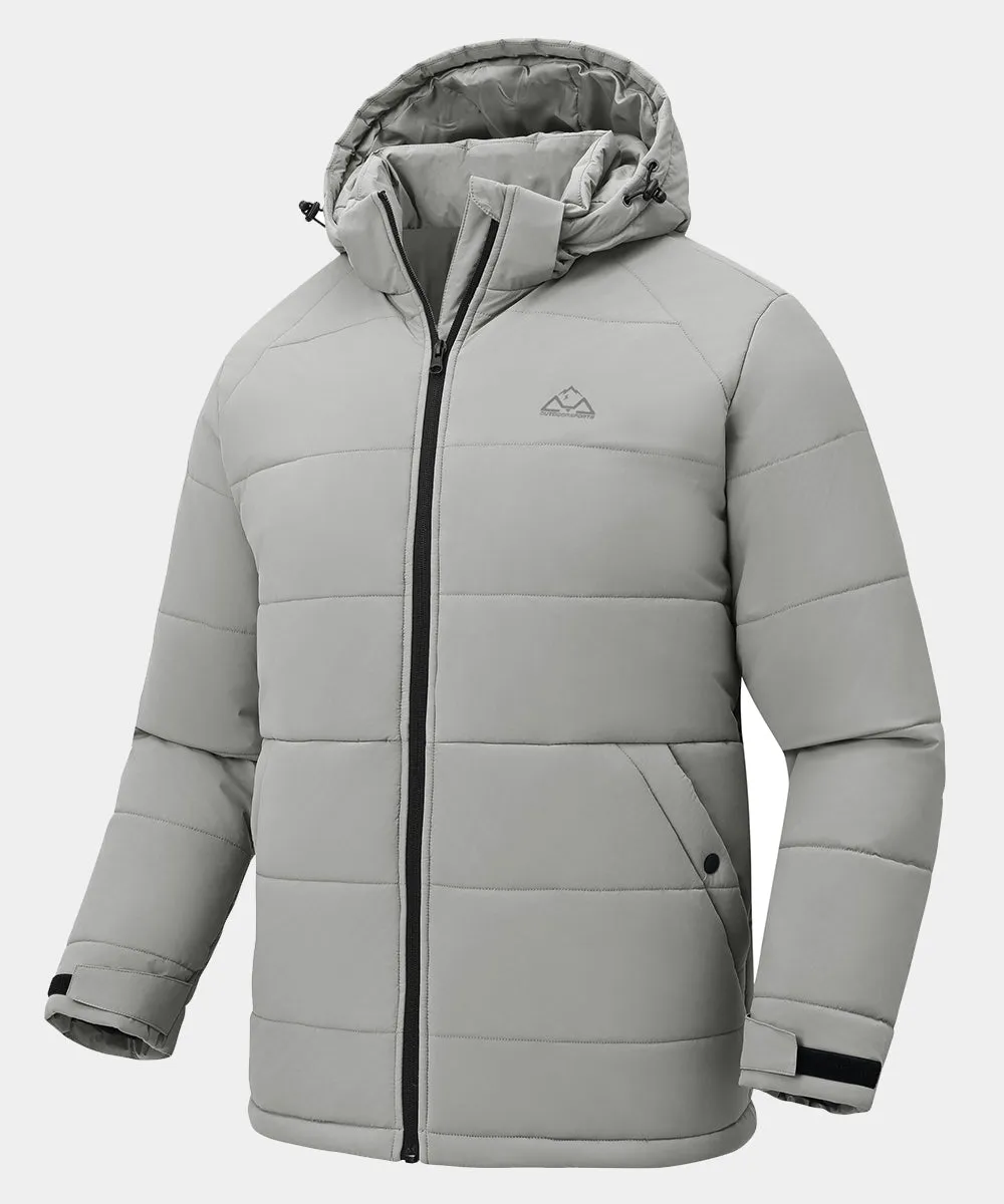 Men's Mid-length Wool Fleece Lining Jacket
