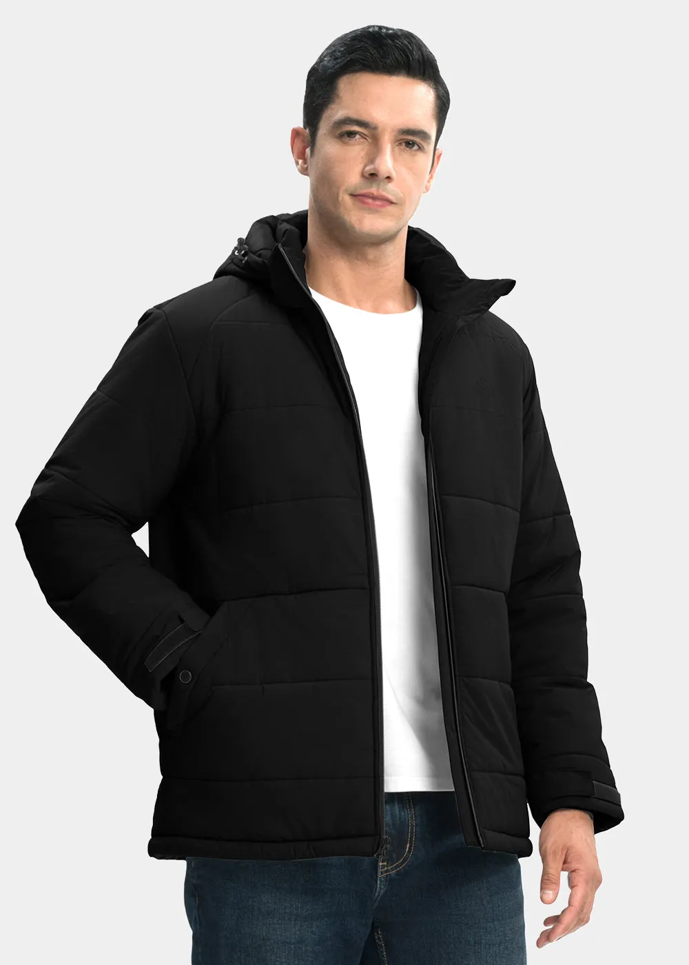 Men's Mid-length Wool Fleece Lining Jacket