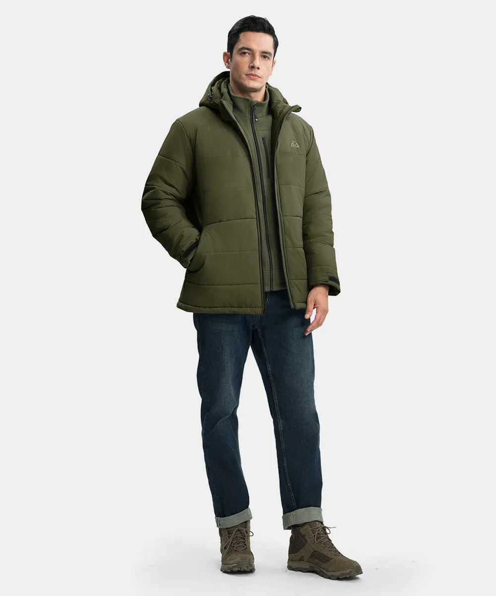 Men's Mid-length Wool Fleece Lining Jacket