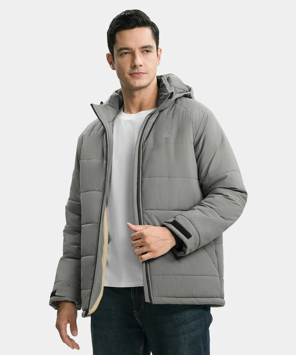 Men's Mid-length Wool Fleece Lining Jacket