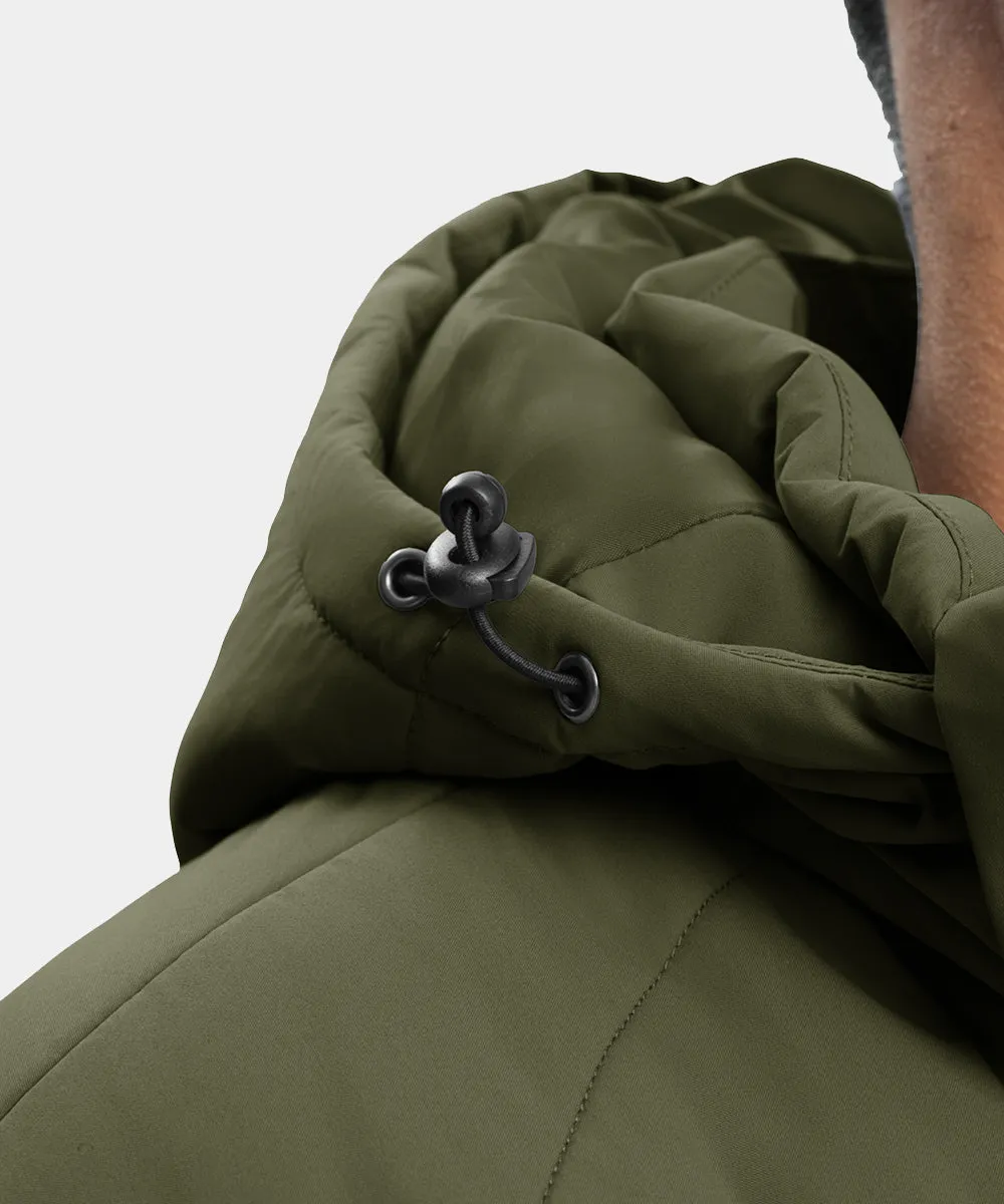 Men's Mid-length Wool Fleece Lining Jacket