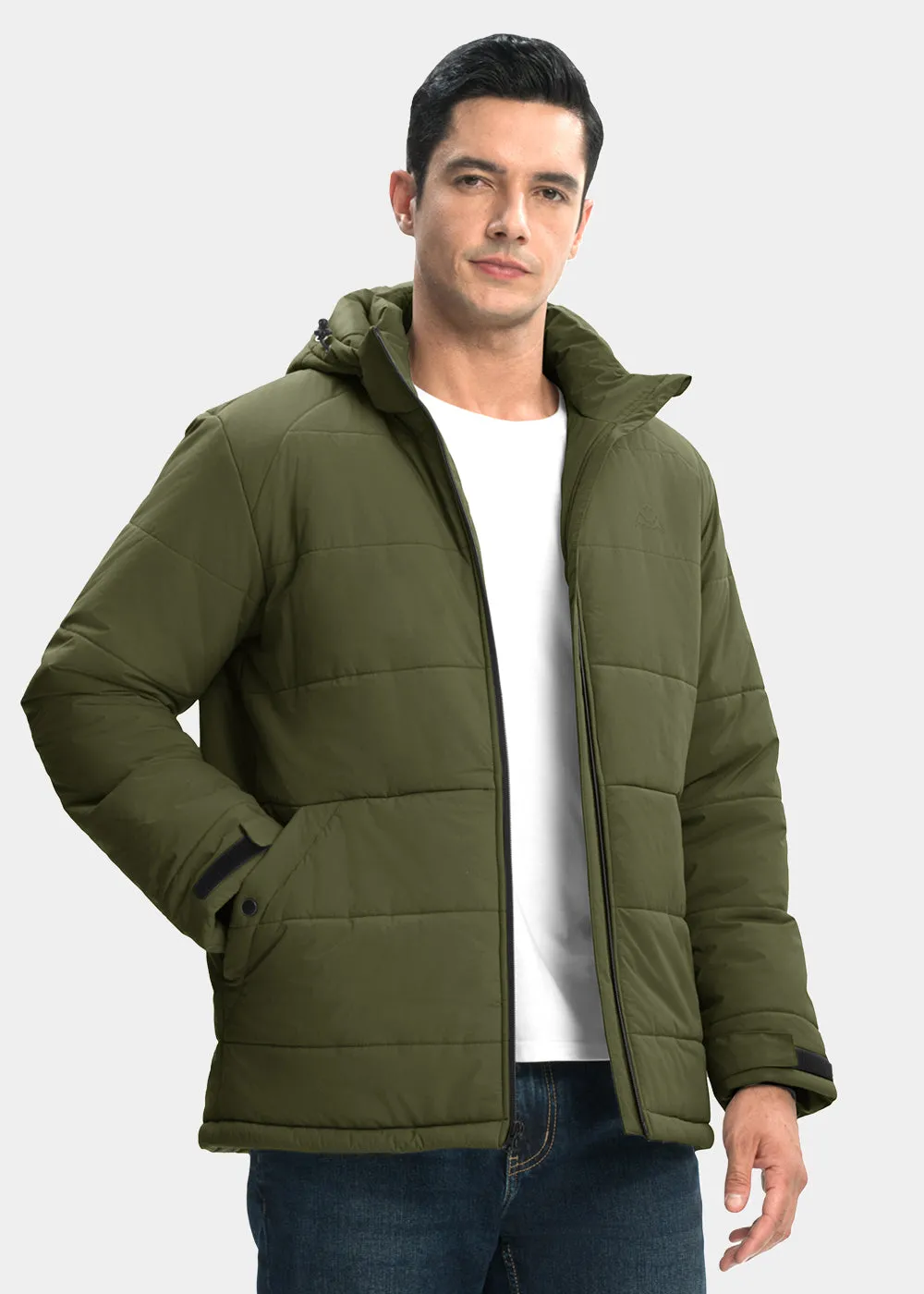 Men's Mid-length Wool Fleece Lining Jacket