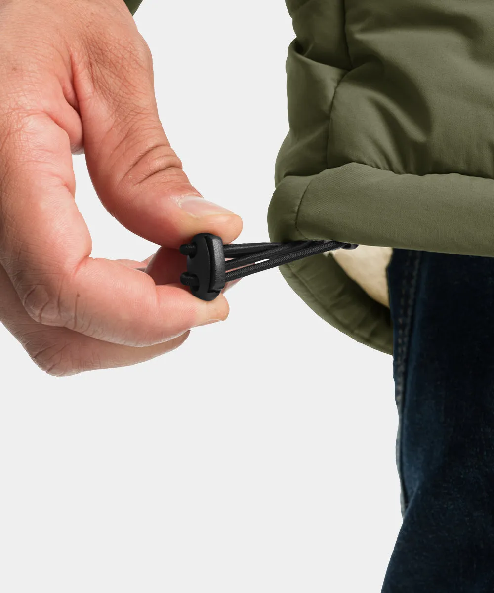 Men's Mid-length Wool Fleece Lining Jacket