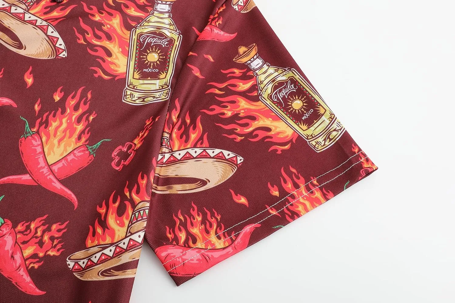 Men's Polo Shirts Funny Golf Shirts for Men Short Sleeve Hawaiian Print Performance Shirts