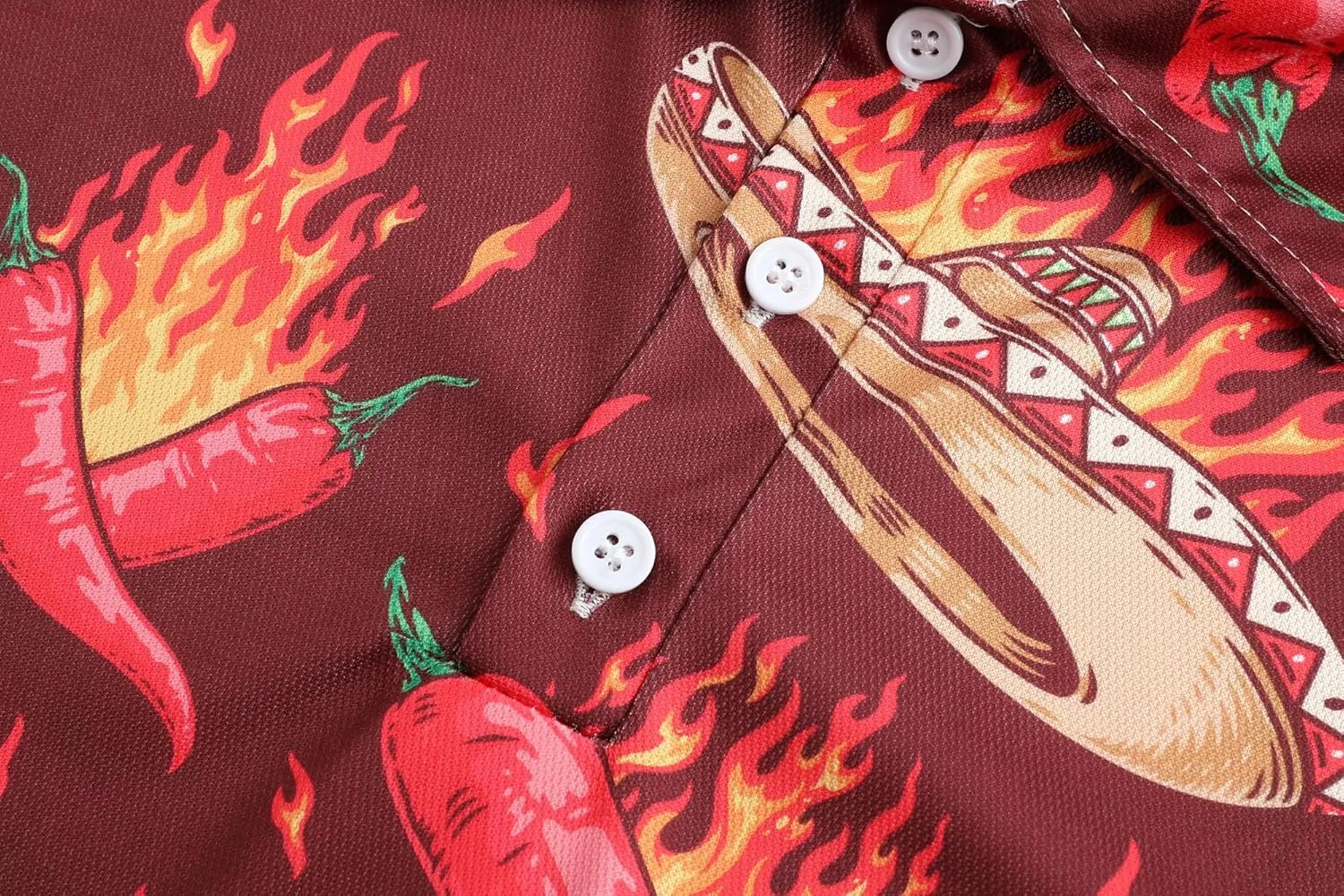 Men's Polo Shirts Funny Golf Shirts for Men Short Sleeve Hawaiian Print Performance Shirts