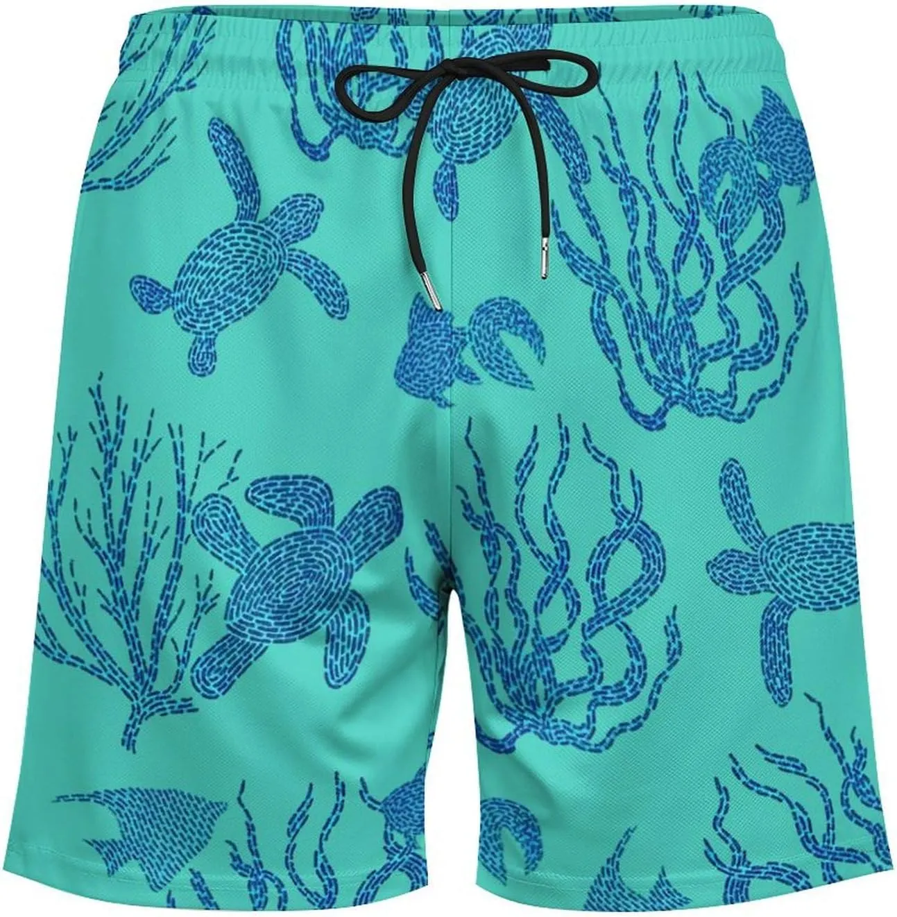 Men's Quick-Dry Swimming Trunks 7 Inch with Compression Liner 2 in 1 Beach Swim Board Shorts with Pockets