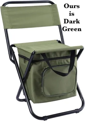 New Foldable Recreation Chair with Cooler Bag & 6 Pc Picnic Set! 250 lb Weight Capacity! Great for Camping, Fishing, Sports Events & More!